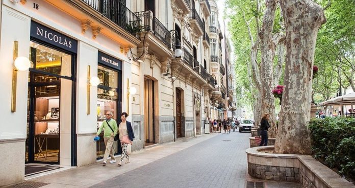 Palma de Mallorca Alışveriş Caddesi