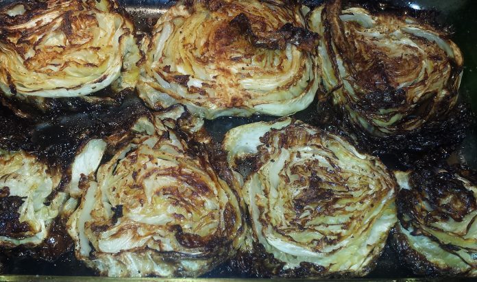 Garlic Roasted Cabbage