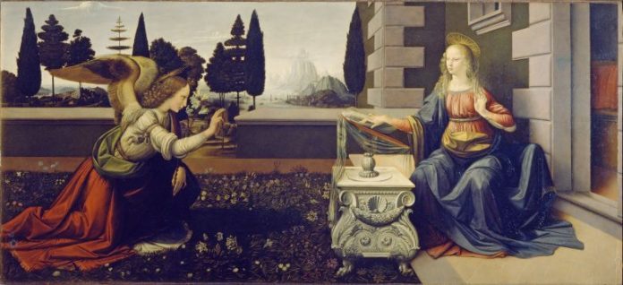 The Annunciaton -  Leonardo Da Vinci